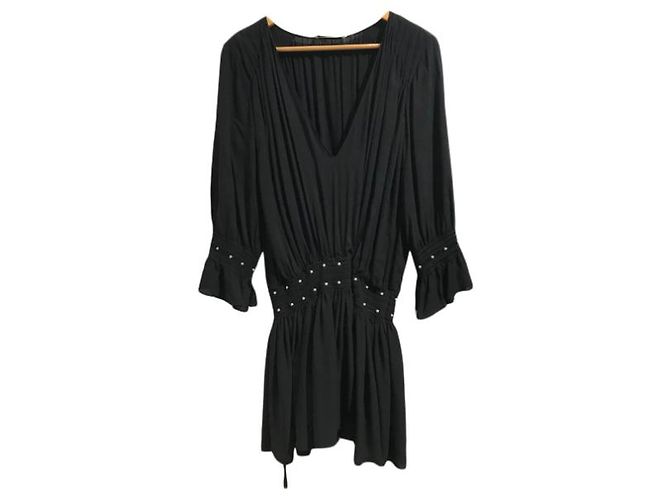 Autre Marque Saint Laurent Kleid schwarz T.34 - Ansicht 8