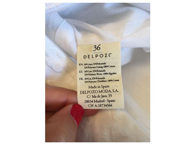 Autre Marque Vestido Delpozo blanco T.36 - vista 7