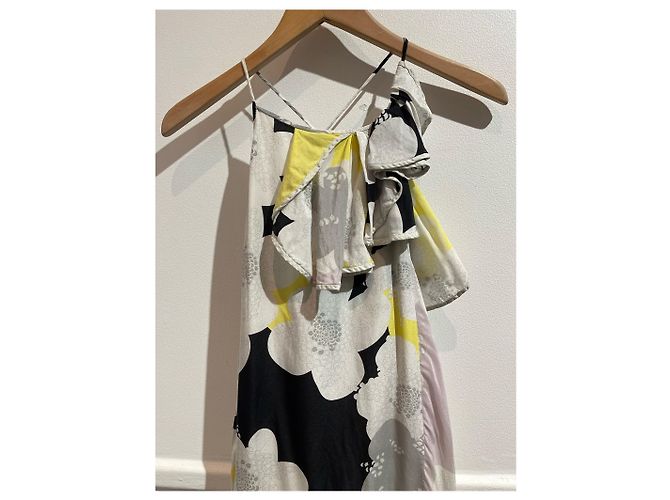 Vestido estampado Diane Von Furstenberg T.40 Blanco - vista 2
