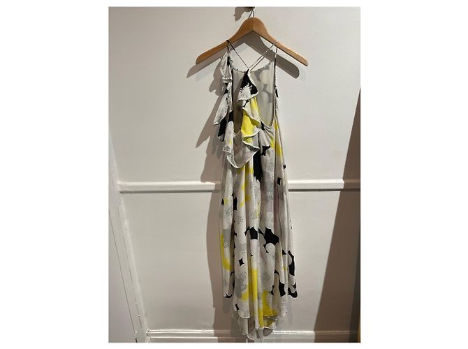 Vestido estampado Diane Von Furstenberg T.40 Blanco - vista 3