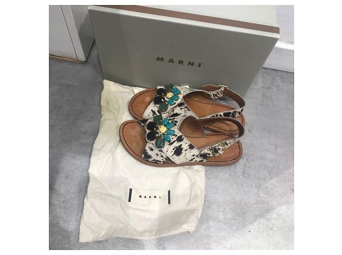 Sandali bassi Marni in vitello maculato Taglia 37 Multicolore - vista 6