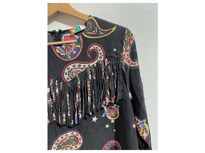 Blusa MSGM estampada T.36 Preto - vista 2