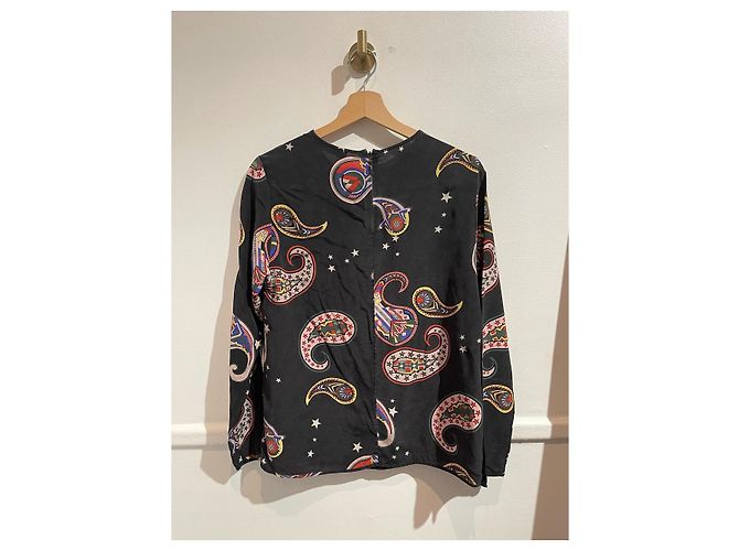 Blusa MSGM estampada T.36 Preto - vista 3