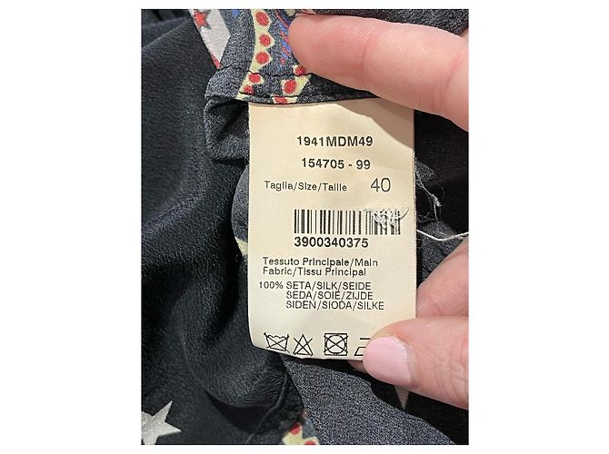 Blusa MSGM estampada T.36 Preto - vista 5