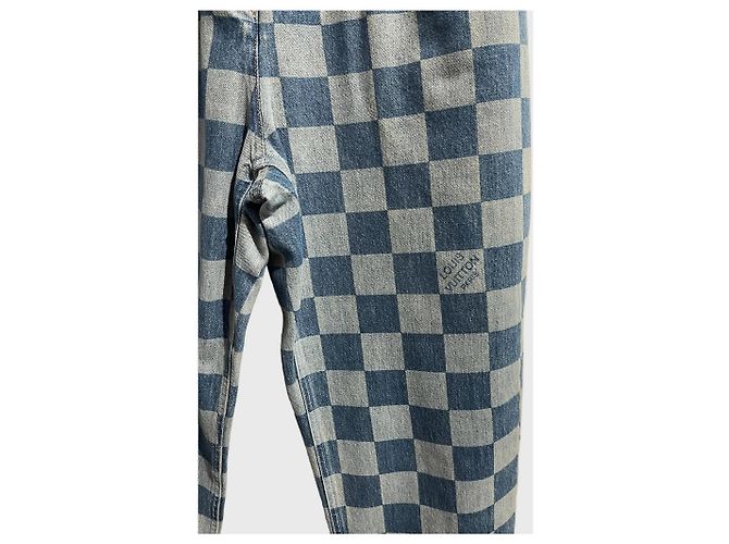 Jeans Louis Vuitton damier T.38 Azul - vista 2
