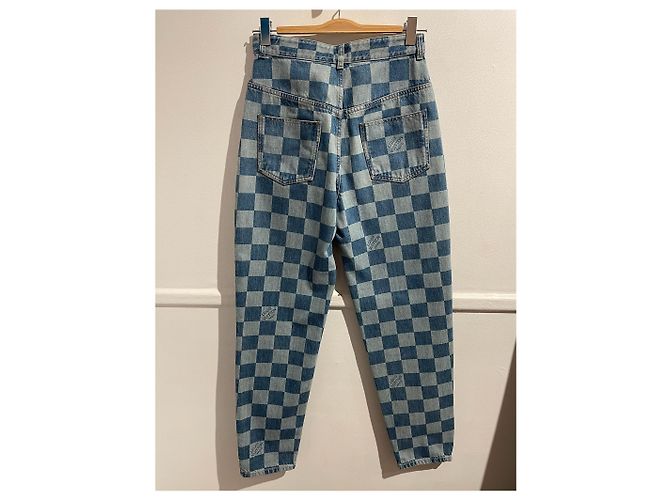 Jeans Louis Vuitton damier T.38 Azul - vista 4