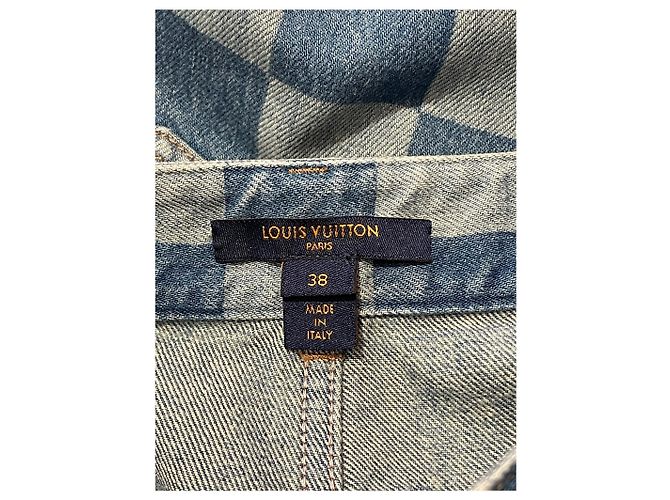 Jeans Louis Vuitton damier T.38 Azul - vista 6