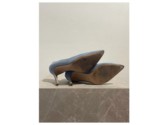 Décolleté Gianvito Rossi blu T.39 - vista 7