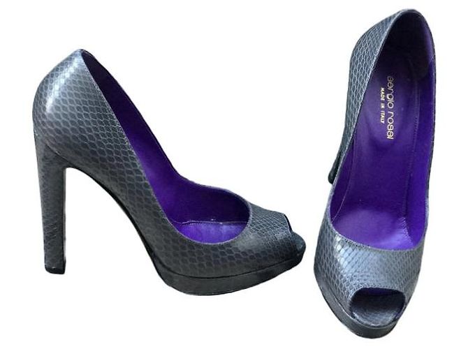 Sergio Rossi Pumps T.37 Grau - Ansicht 9