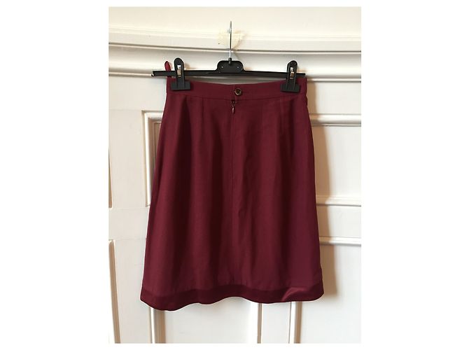 Falda Balenciaga bordeaux T.38 Burdeos - vista 2