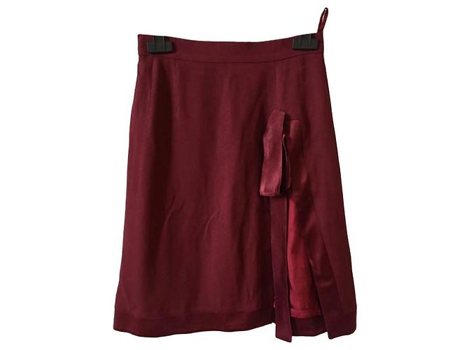 Falda Balenciaga bordeaux T.38 Burdeos - vista 4