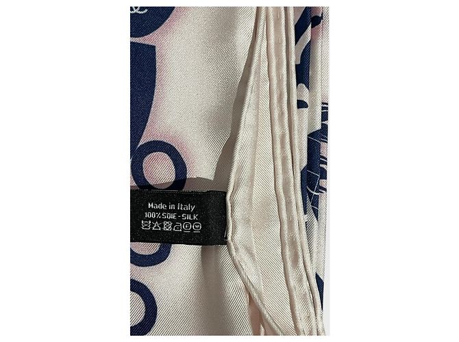 Chanel Schal weiß und blau - Ansicht 5
