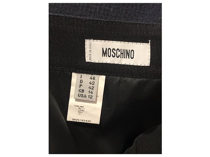 Gonna Moschino nera T.42 Nero - vista 4