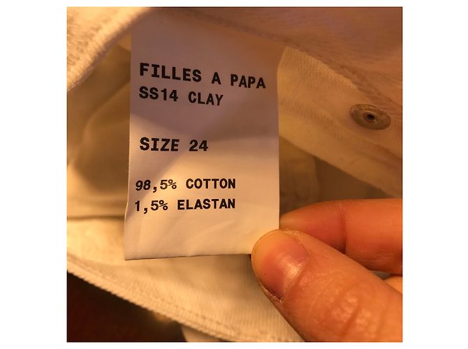 Filles à Papa Jeans Filles a Papa blanco T.24 - vista 5