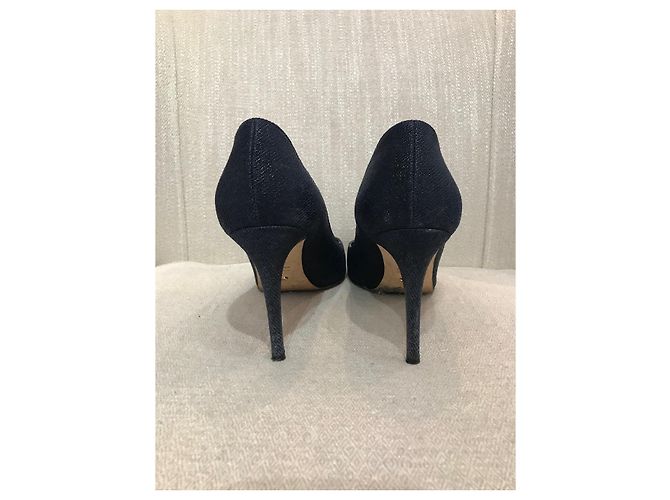 Décolleté Sergio Rossi blu navy T.37 - vista 4