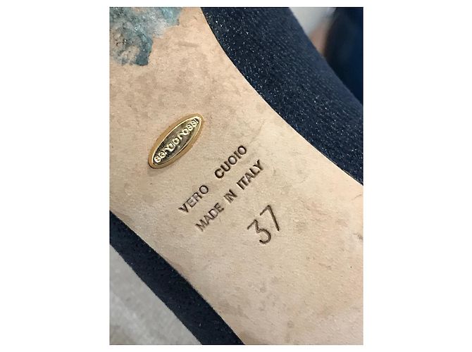 Décolleté Sergio Rossi blu navy T.37 - vista 5