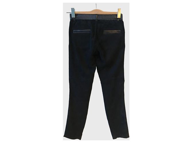 Isabel Marant Wildlederhose T.0 Schwarz - Ansicht 3