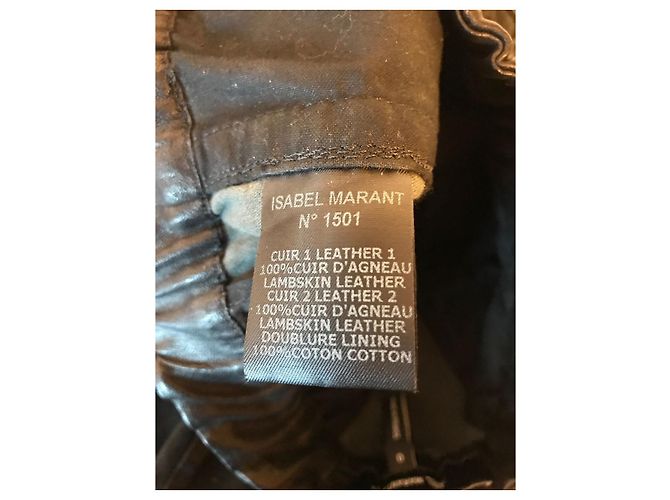 Isabel Marant Wildlederhose T.0 Schwarz - Ansicht 5