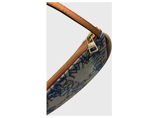 Borsa a mano JW Anderson in tela grigia e pelle Grigio - vista 4