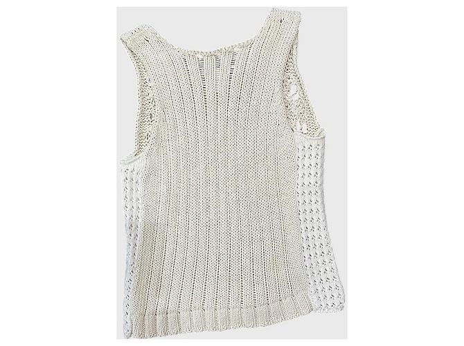 Top Dries Van Noten bege T.M - vista 2