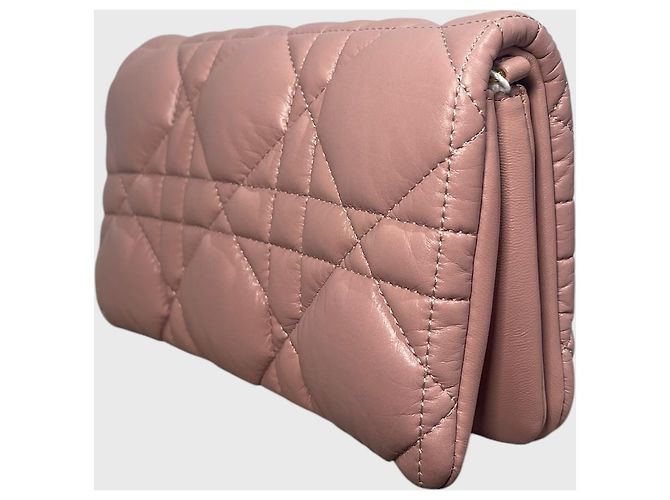 Autre Marque Borsa Dior Caro mini in pelle rosa - vista 4