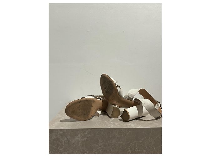 Sandali Gianvito Rossi T.37 Bianco - vista 7