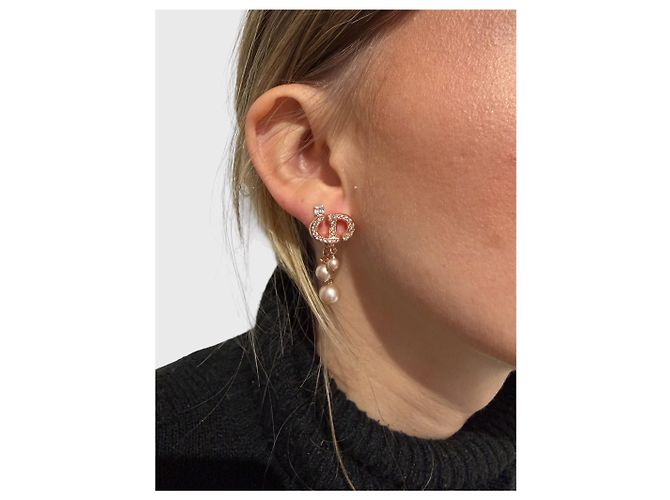 Autre Marque Dior CD rose gold Ohrringe Pink - Ansicht 2