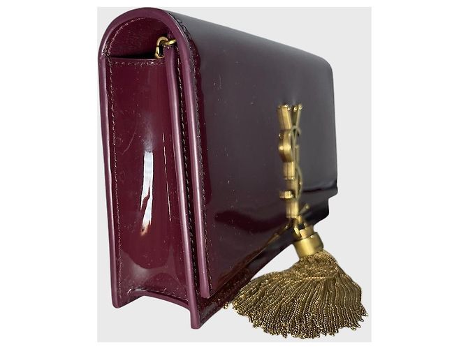 Autre Marque Borsa Saint Laurent Kate Tassel bordeaux Bordò - vista 2