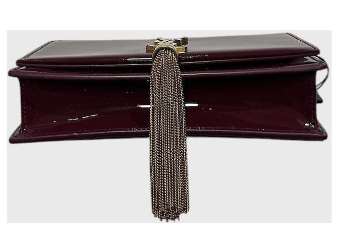 Autre Marque Borsa Saint Laurent Kate Tassel bordeaux Bordò - vista 6
