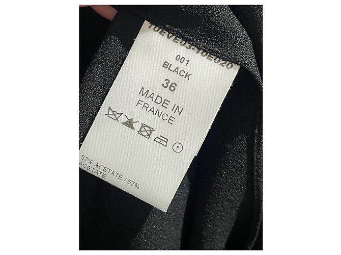 Top Chloé negro de viscosa estilo abrigo Talla 36 - vista 10