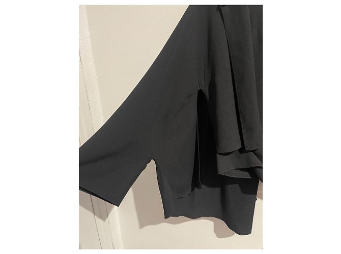 Top Chloé negro de viscosa estilo abrigo Talla 36 - vista 5