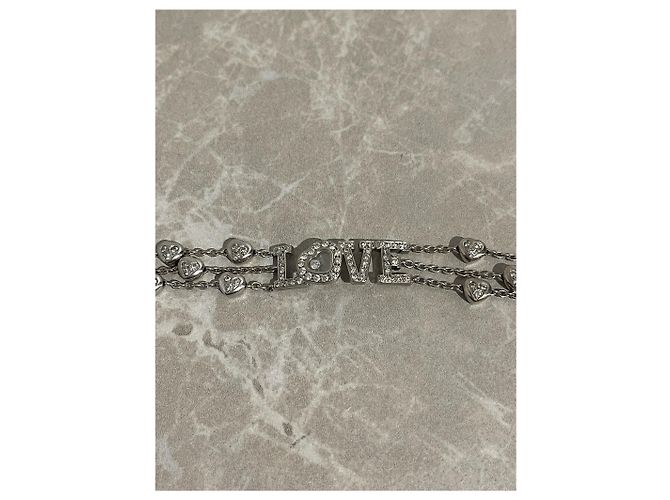 Bracciale Chopard Love Happy Diamonds in oro bianco e diamanti Argento - vista 5