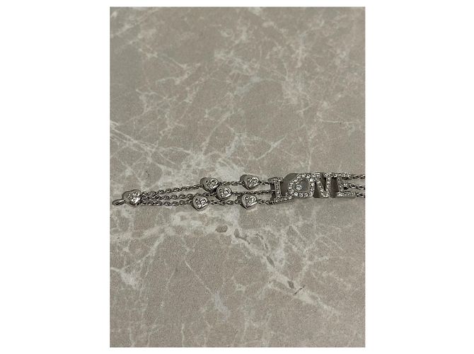 Bracciale Chopard Love Happy Diamonds in oro bianco e diamanti Argento - vista 6