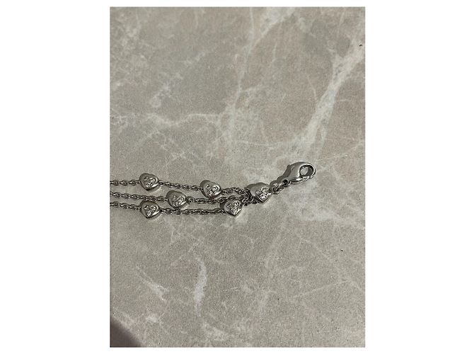 Bracciale Chopard Love Happy Diamonds in oro bianco e diamanti Argento - vista 7