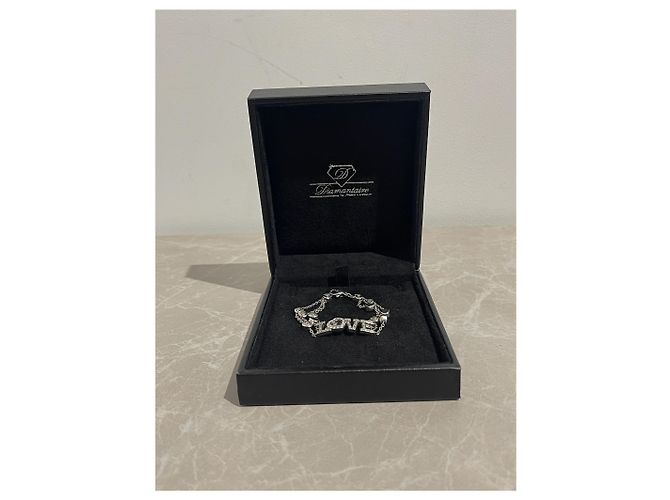 Bracciale Chopard Love Happy Diamonds in oro bianco e diamanti Argento - vista 9
