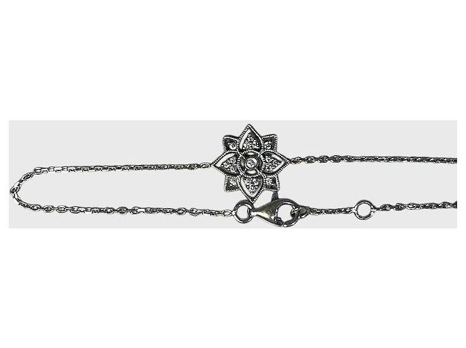 Autre Marque Bracciale Stone in oro bianco Metallico - vista 2