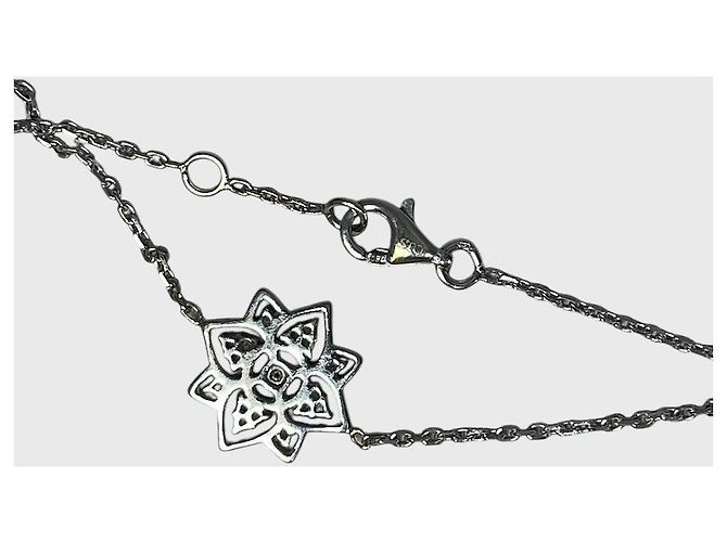 Autre Marque Bracciale Stone in oro bianco Metallico - vista 6