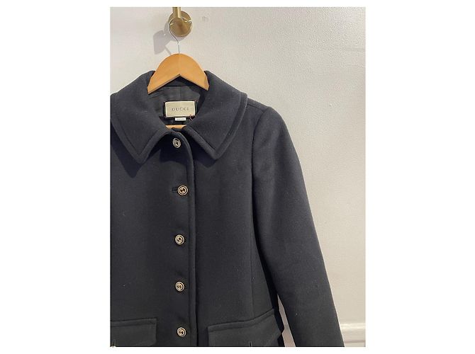 Gucci Mantel schwarz T.34 - Ansicht 2