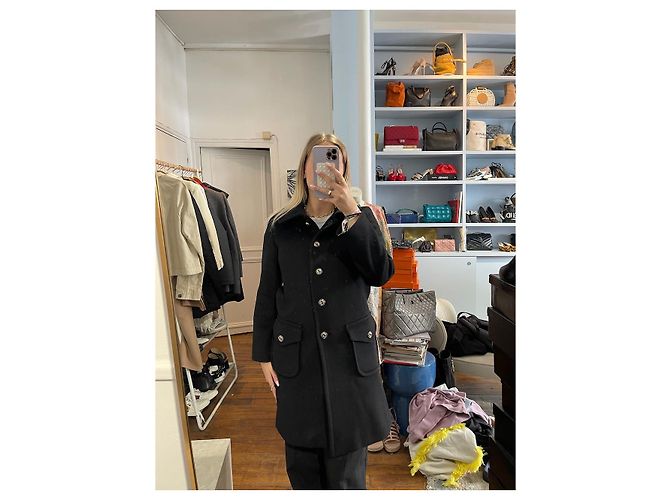 Gucci Mantel schwarz T.34 - Ansicht 7