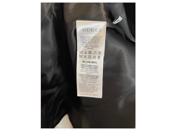 Gucci Mantel schwarz T.34 - Ansicht 8