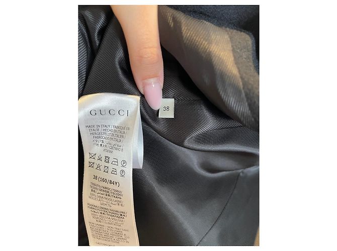 Gucci Mantel schwarz T.34 - Ansicht 9