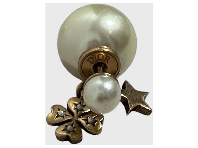 Autre Marque Goldfarbene Dior Tribale Ohrringe Golden - Ansicht 4