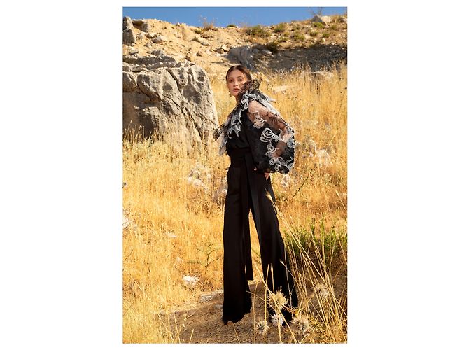 Mono Elie Saab negro T.M - vista 2