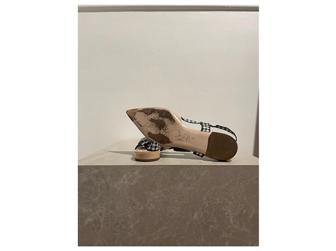 Bailarinas slingback Miu Miu T.38 Beige - vista 6