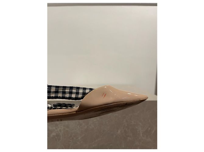 Bailarinas slingback Miu Miu T.38 Beige - vista 9
