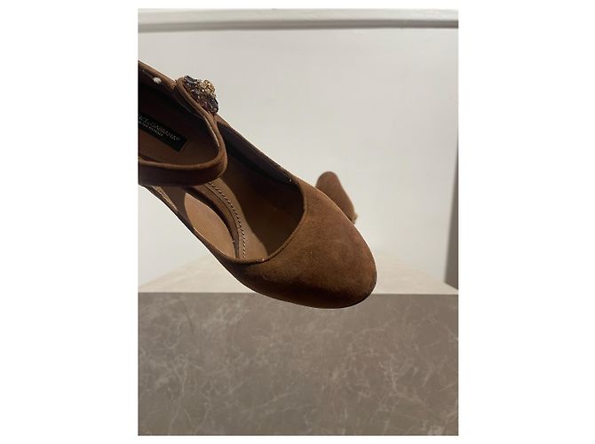 Décolleté Dolce & Gabbana marroni T.37,5 Marrone - vista 9