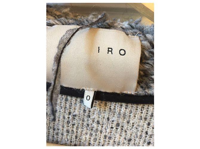 Iro Sveva jacket grey cotton size 0 - view 3
