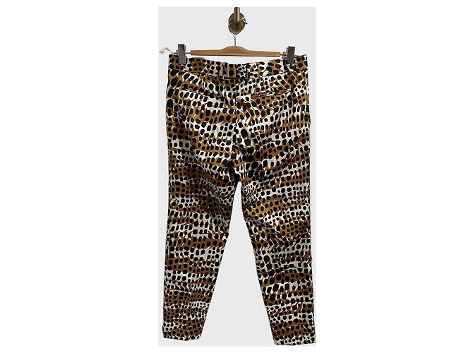 Céline Celine bedruckte Hose T.38 Kamel - Ansicht 2