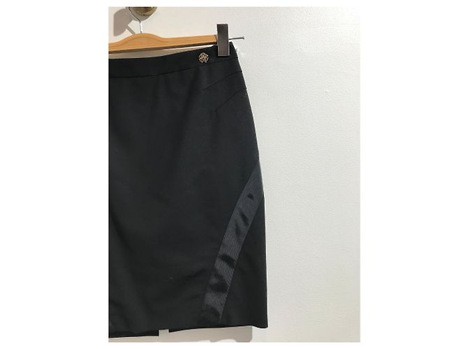 Falda Roberto Cavalli negra T.34 Negro - vista 2