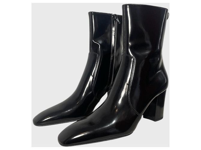 Autre Marque Stivaletti Saint Laurent neri T.39 Nero - vista 3
